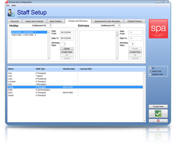 Spa Software Staff