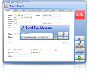 Spa Software SMS