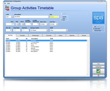 Spa Management Software Classes