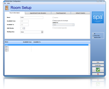 Spa Management Software Rooms
