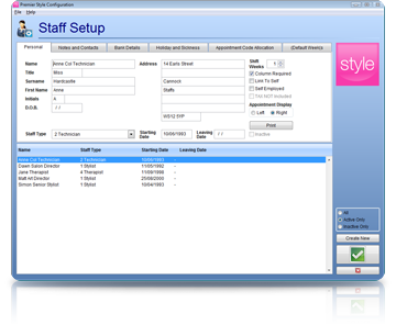 Salon Software Staff